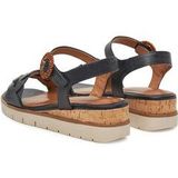Tamaris - 1-28258-44 - Sandaaltje - Zwart/Bruin/Beige - Leer
