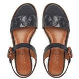 Tamaris - 1-28258-44 - Sandaaltje - Zwart/Bruin/Beige - Leer