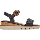 Tamaris - 1-28258-44 - Sandaaltje - Zwart/Bruin/Beige - Leer