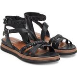 Tamaris - 1-28210-44 - Sandalen - Zwart - Leer/Synthetisch