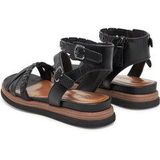 Tamaris - 1-28210-44 - Sandalen - Zwart - Leer/Synthetisch