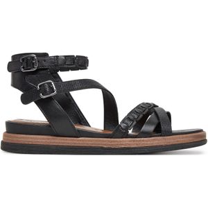 Tamaris - 1-28210-44 - Sandalen - Zwart - Leer/Synthetisch