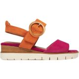Sandalen - Zwart - Leer - Sleehak 5,0 cm