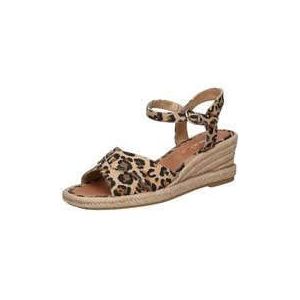 Sandalen met sleehak TAMARIS. Synthetisch materiaal. Maten 40. Kastanje kleur