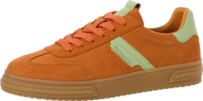 Tamaris - Sneaker - Oranje - Leer - Dames