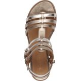 Sandaal - Metallic - Synthetisch - Platte Sleehak - Glinsterend