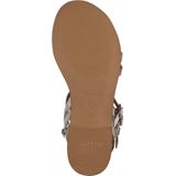 Sandaal - Metallic - Synthetisch - Platte Sleehak - Glinsterend