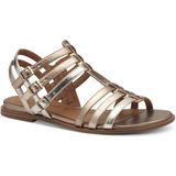 Sandaal - Metallic - Synthetisch - Platte Sleehak - Glinsterend