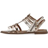 Sandaal - Metallic - Synthetisch - Platte Sleehak - Glinsterend