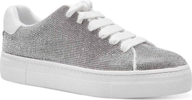 Tamaris - 1-23780-44 - Sneakers - Wit/Zilver - Textiel/Synthetisch