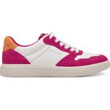 Tamaris - 1-23785-44 - Sneakers - Beige Blauw Roze - Leer Suède