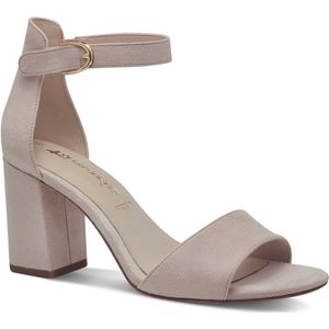 Tamaris - 1-28386-418 - Sandaaltje - Zwart - Textiel - Blokhak 8,5 cm