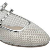 TAMARIS - Ballerina's - Zilver - Leer