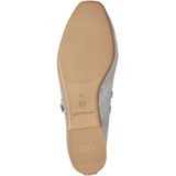 TAMARIS - Ballerina's - Zilver - Leer