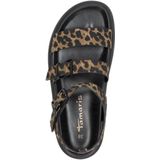 Sandaal - Dierenprint - Gevoerd - Imitatieleer - Platte Hak