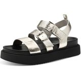 Tamaris - Sandalen - Grijs - Synthetisch - Hakhoogte 3,5 cm