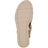 Tamaris - Sandalen - Veelkleurig - Leer - Sleehak 5 cm