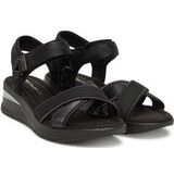 Tamaris - 1-28262-44 - Sandaaltje - Zwart - Textiel/Synthetisch