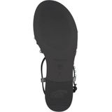 Sandaal - Zwart - Hoogwaardige Kunststof - Sleehak 2,5 cm