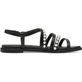 Sandaal - Zwart - Hoogwaardige Kunststof - Sleehak 2,5 cm