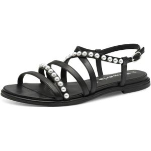 Sandaal - Zwart - Hoogwaardige Kunststof - Sleehak 2,5 cm