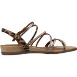 Merk - Model - Sandaal - Beige - Textiel/Synthetisch - Verstelbare Bandjes