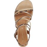 Merk - Model - Sandaal - Beige - Textiel/Synthetisch - Verstelbare Bandjes