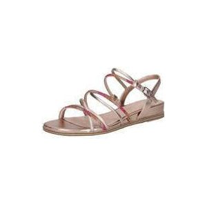 Tamaris - 1-28103-42 - Sandalen - Beige - Textiel/Synthetisch - Verstelbare Bandjes