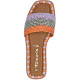 Tamaris - Slippers - Oranje - Textiel - Antislipzool