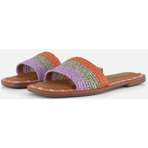 Tamaris - Slippers - Oranje - Textiel - Antislipzool