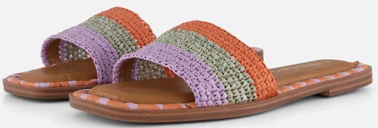 Tamaris - Slippers - Oranje - Textiel - Antislipzool