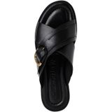 Tamaris - 1-27101-44 - Slipper - Zwart - Leer