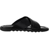 Tamaris - 1-27101-44 - Slipper - Zwart - Leer