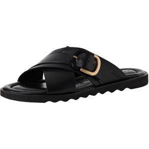Tamaris - 1-27101-44 - Slipper - Zwart - Leer