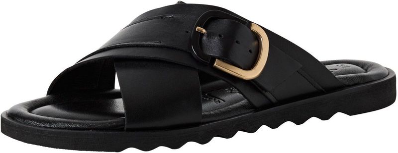 Tamaris - 1-27101-44 - Slipper - Zwart - Leer