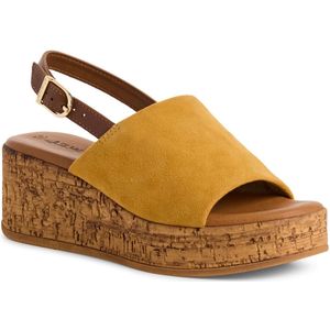 Tamaris - 1-28393-42 - Sandaaltje - Rood - Suède en Kurk