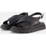 Tamaris - 1-28270-42 - Sandalen - Zwart - Leer/Rubber