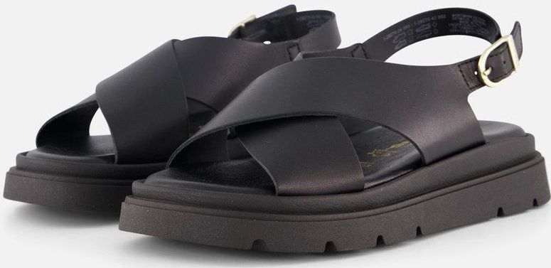 Tamaris - 1-28270-42 - Sandalen - Zwart - Leer/Rubber
