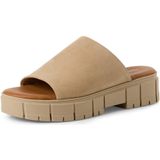 Tamaris - 1-27252-42 - Muiltjes - Zwart - Leer - Blokhak 4,0 cm