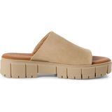 Tamaris - 1-27252-42 - Muiltjes - Zwart - Leer - Blokhak 4,0 cm