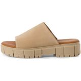 Tamaris - 1-27252-42 - Muiltjes - Zwart - Leer - Blokhak 4,0 cm