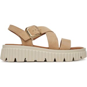 Tamaris Sandalen beige Leer - Dames - Maat 41