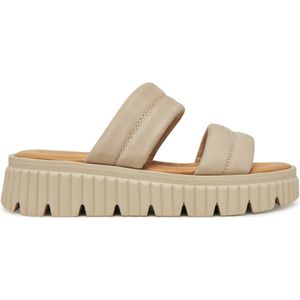 Muiltjes - Beige - 4,0 cm Hakhoogte - Hoogwaardig Leer