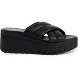 Tamaris - Dames Slipper - Zwart - Leer