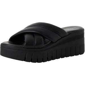 Tamaris - 1-27210-44 - Slipper - Zwart - Leren Bovenwerk