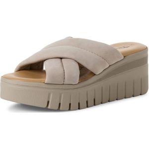 Tamaris - 1-27210-44 - Slipper - Zwart - Leer - Hoge Sleehak