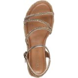 Tamaris - 1-28114-44 - Sandalen - Zwart - Textiel/Synthetisch