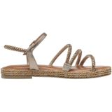 Tamaris - 1-28114-44 - Sandalen - Zwart - Textiel/Synthetisch