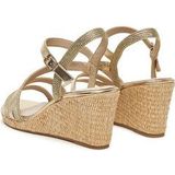 Tamaris - 1-28323-44 - Sandalen - Zwart - Synthetisch en Textiel