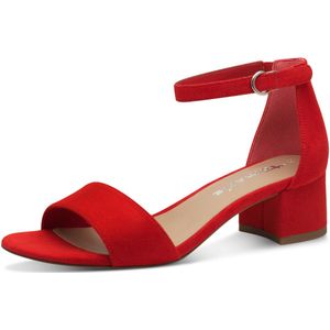 Rode sandalen met hak Tamaris schoenen goedkoop kopen? Ruime keuze